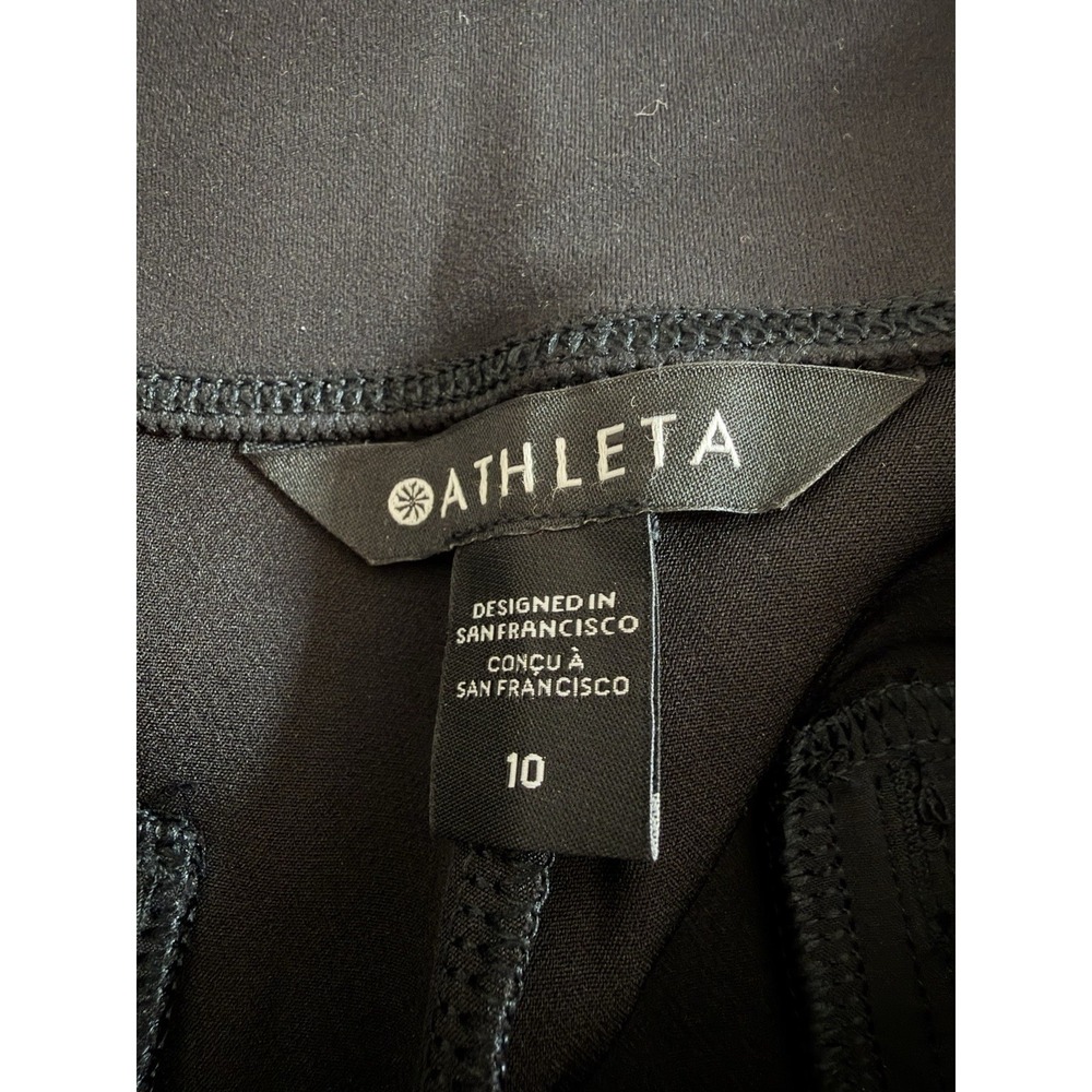 Athleta Endless High Rise Casual Athletic Pants Black Size 10 533636 Travel Work - Picture 3 of 11
